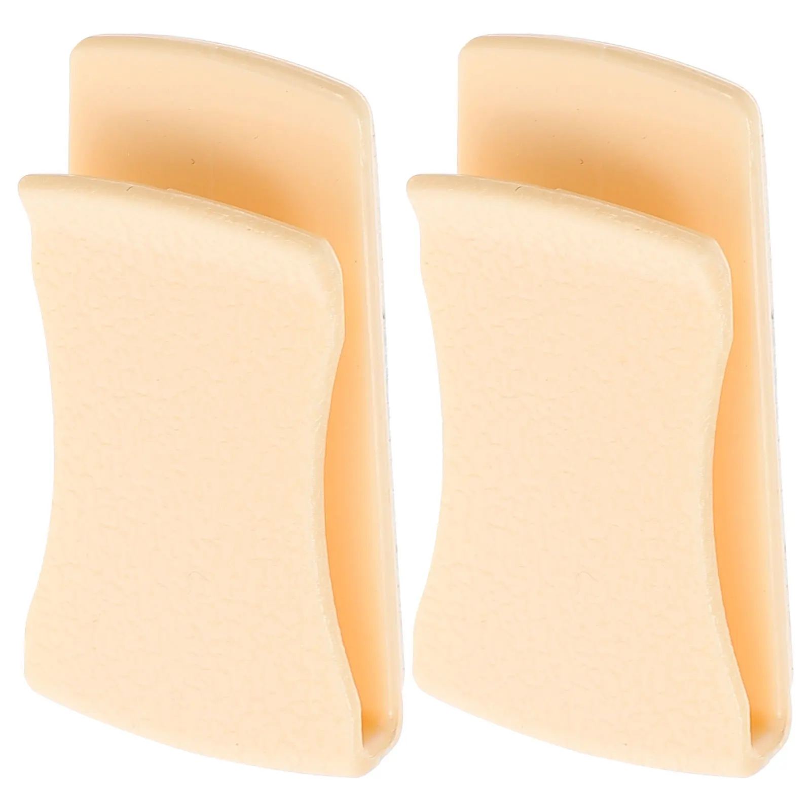 1 par de ganchos para carro, clipe de cartão multifuncional, cabide de bolsa durável para interiores automotivos, clipe de cartão para carro