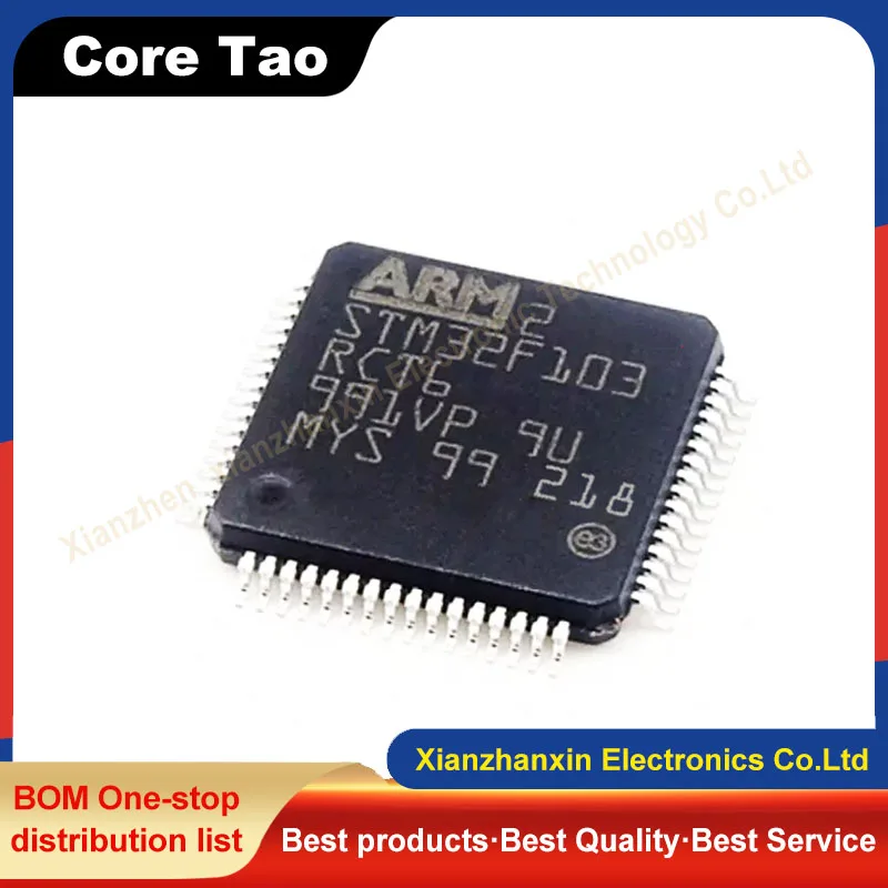 1 ~ 5 قطعة/الوحدة STM32F103RCT6 STM32F103 103RC LQFP64 32 بت ميكروكنترولر رقاقة