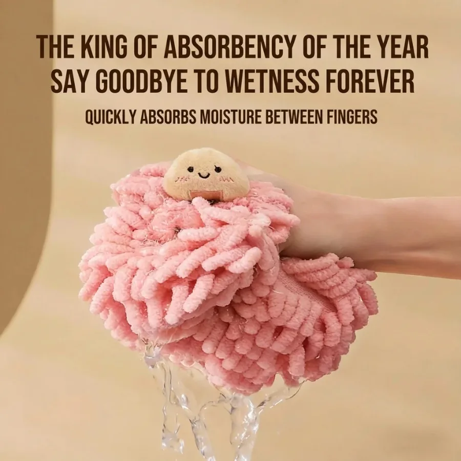 Super Soft Chenille Hand Towels, Thickened Absorbent Washcloths for Kitchen & Bathroom, Quick-Dry Cleaning Cloths - Image 3