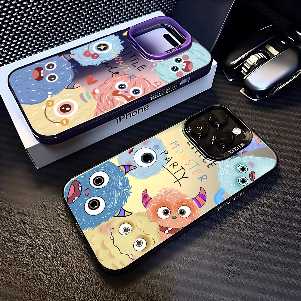 M-monsters University Phone Case for Huawei P30 P40 Mate 40 Pro Nova 7 Honor 50 Lens Creative Border Matte Shockproof Back Cover