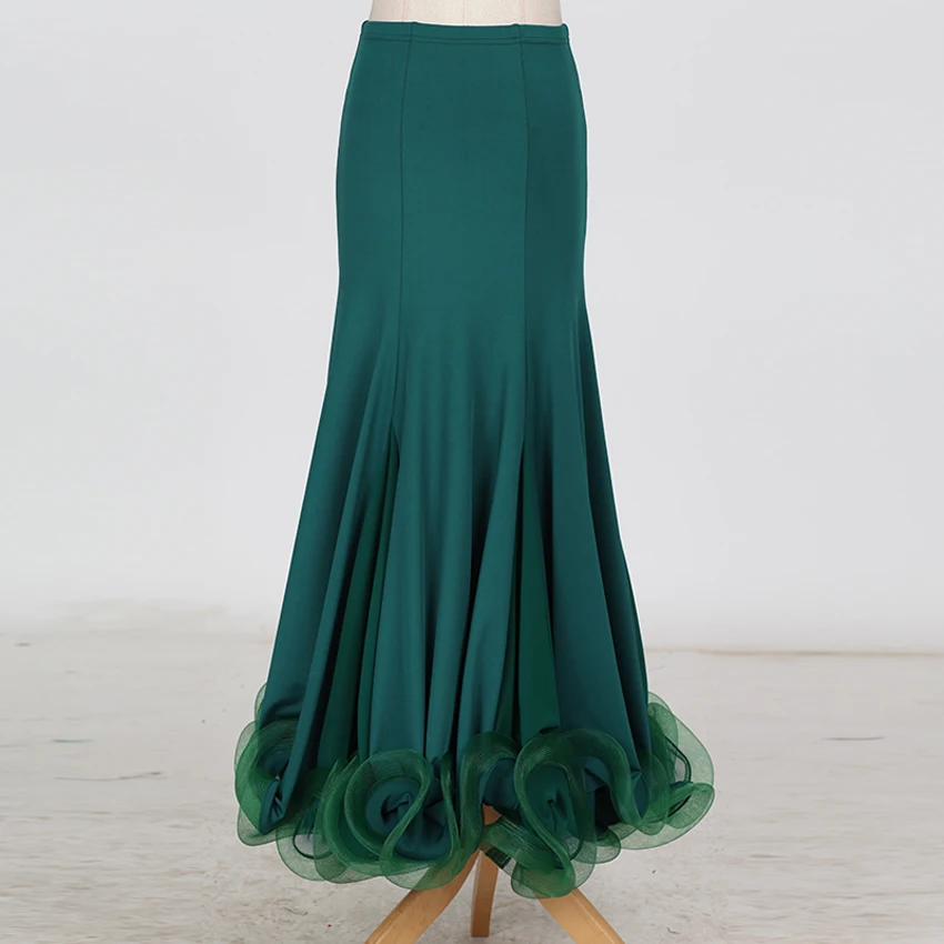 Lady Ballroom Dance Skirt Women's Modern Dancing Practice Skirt National Standard Dance Skirt Women's Ballroom Dance Suit Female