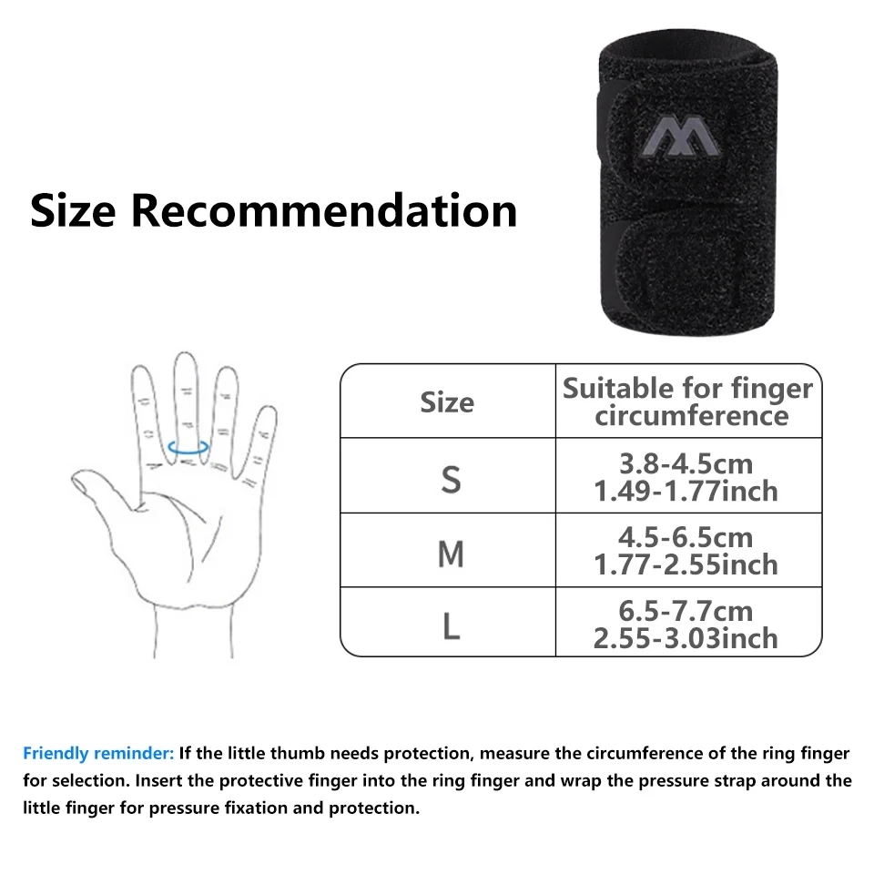 LOOGDEEL Sports Finger Splint Guard Hand Protector Sleeve Basketball Sprain Dislocation Fracture Finger Splint Corrector Support