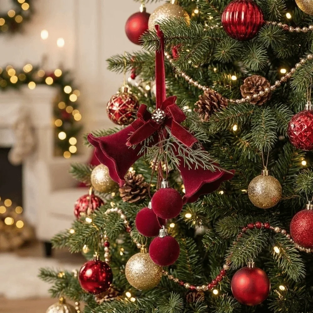 Kunststof rode kerstbel met fl - Star Tree Topper recensie en prijs