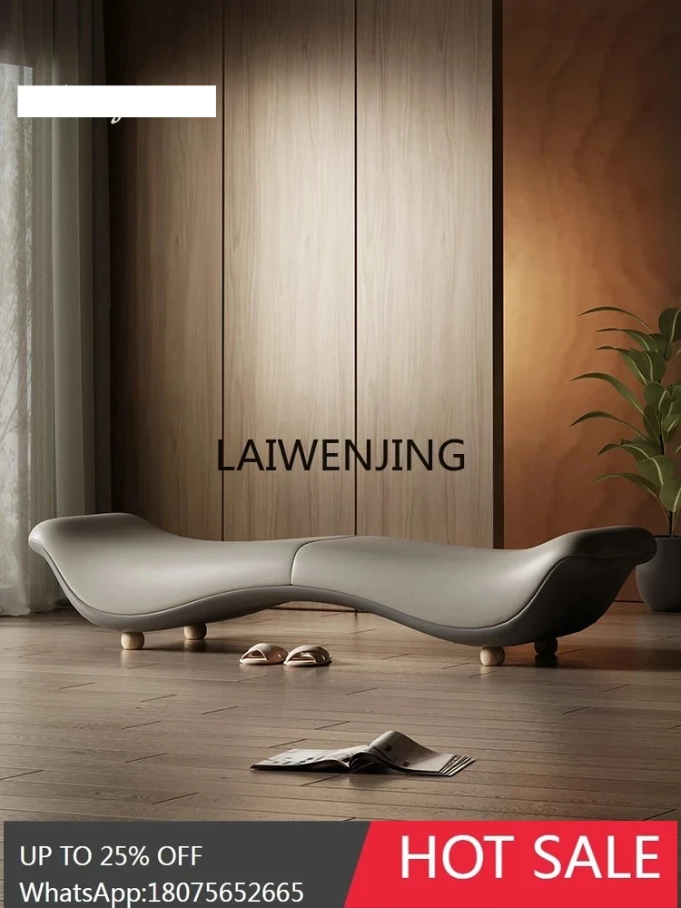 

MJY leather bedside corridor change shoes high-end bedside long stool