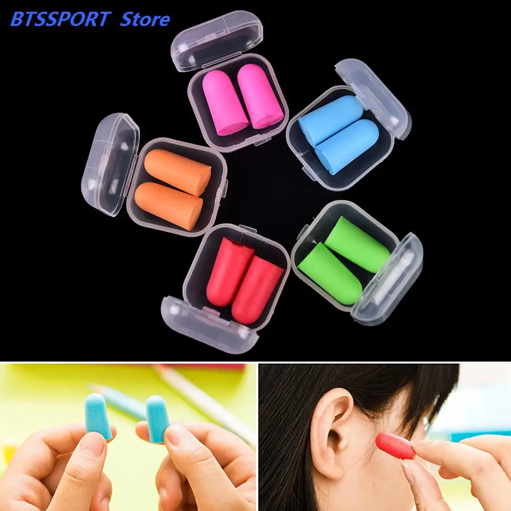 2Pcs Soft Foam Ear Plug For Sleep Noise Reduction Foam Earplug For Anti-Interferen Noise Insulation Prevention Earplugs