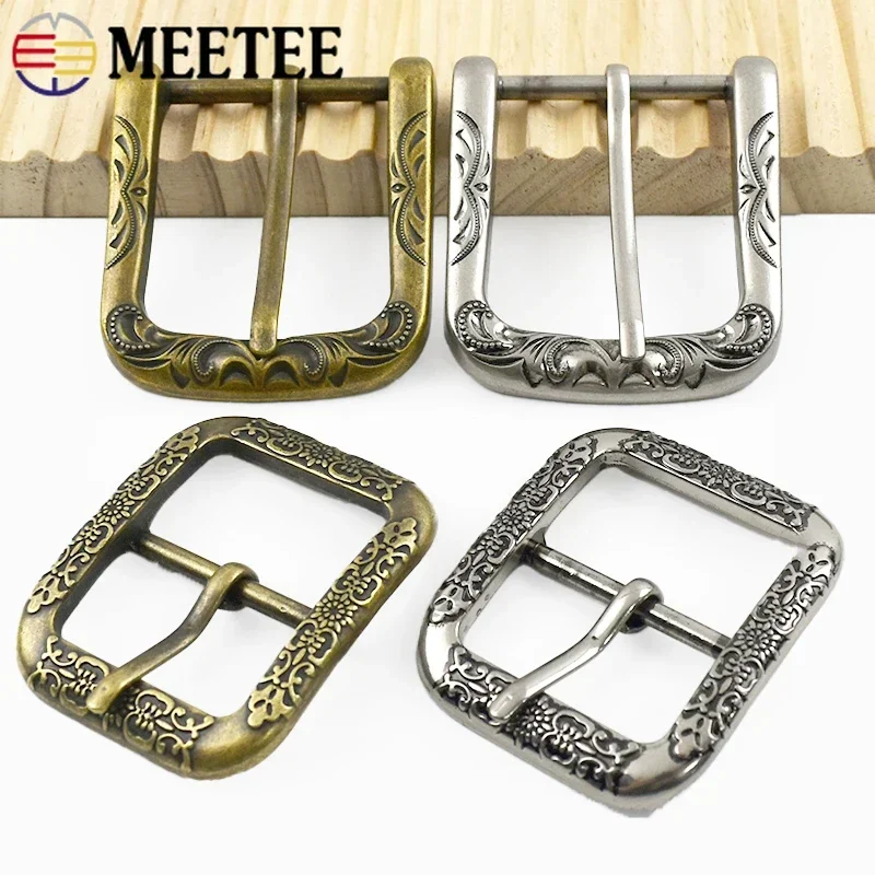 

1/2Pc Vintage Brass Metal Belt Buckle 35/40mm Leather Pin Buckles Garment Decor Hook Bag Strap Adjust Clasp Hardware Accessories