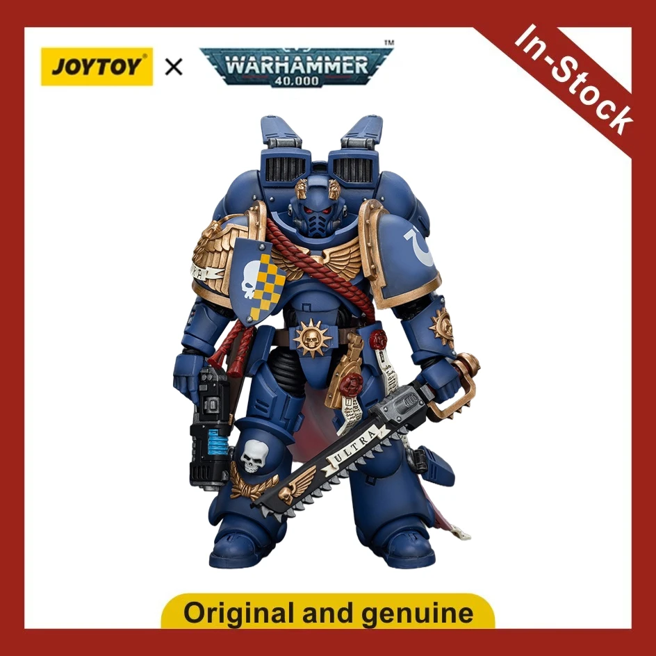 

【UA】JOYTOY Warhammer 40K Scale 1/18 Action Figures Ultramarines Captain with Jump Pack Models Toys Gifts
