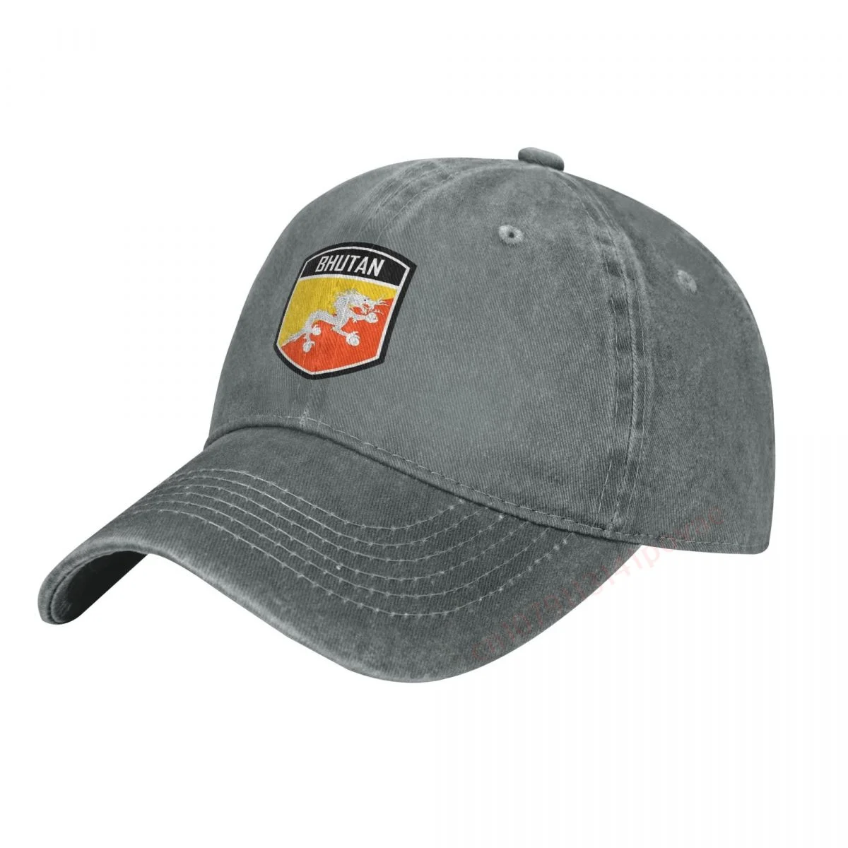 

New Flag of Bhutan Baseball Caps Men Women Unisex Soft Casquette Cap Fashion Denim Hat Vintage Adjustable Dad Hat