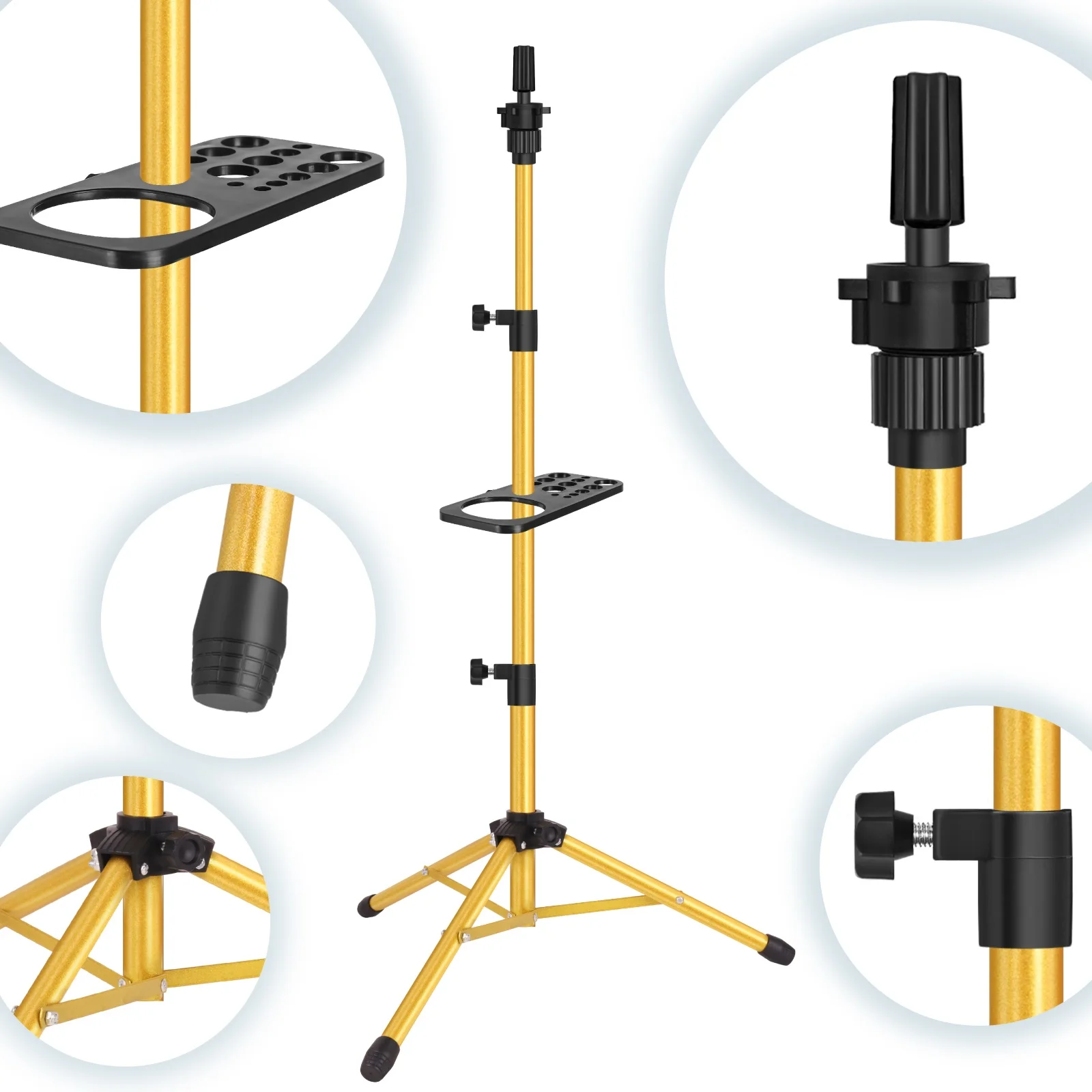 Heavy Duty 50Inch Wig Stand with Tray