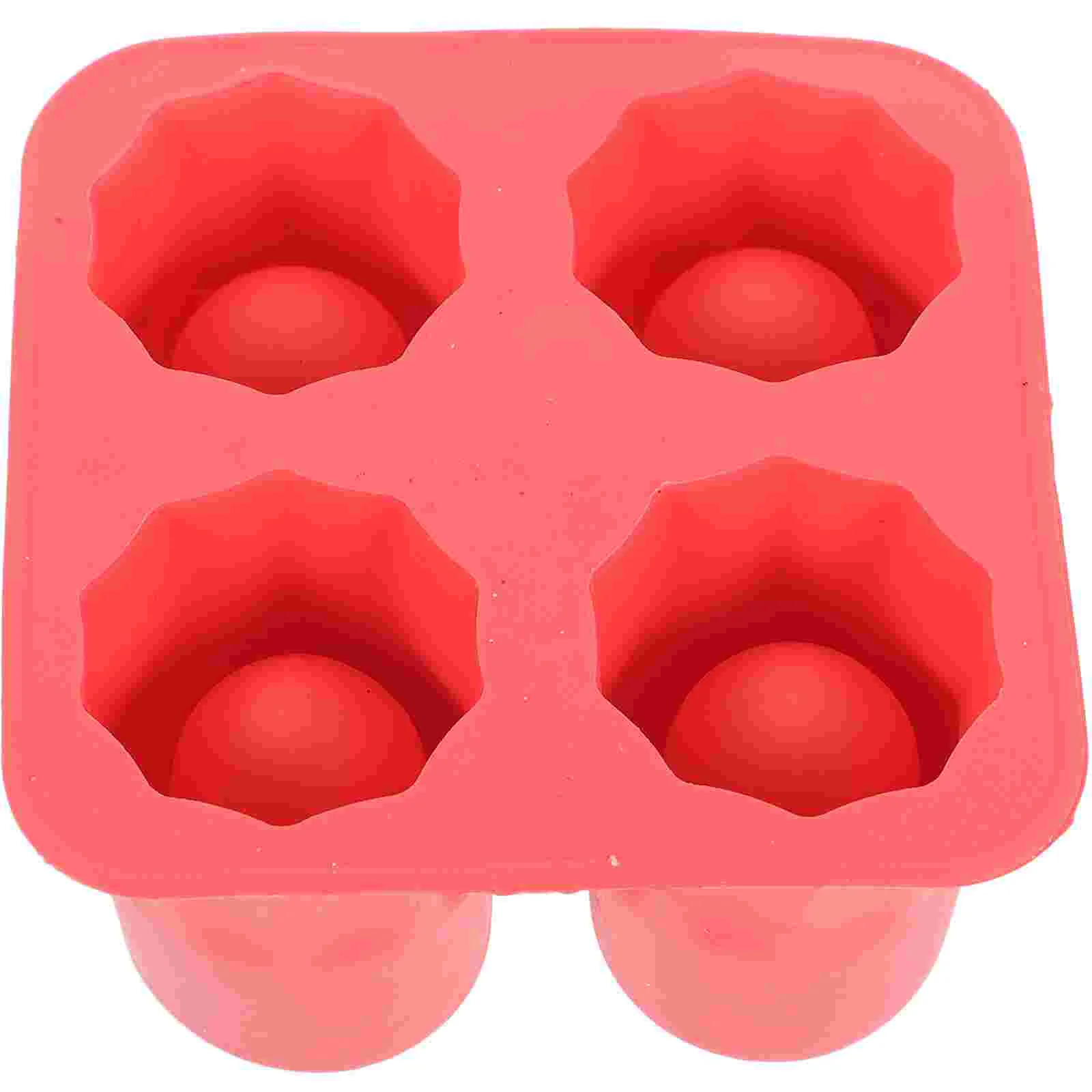 4 Cup Shape Silicone Shooter Ice Cube Glass Mold Maker Summer Cool Ice Mould Ice Cube Tray ice cube trays