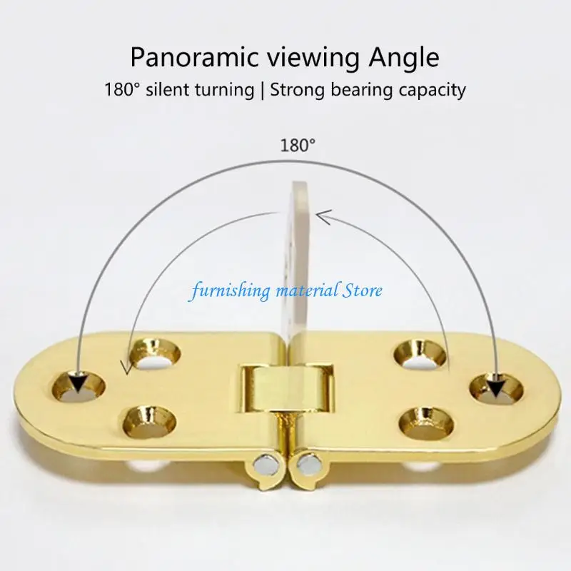 

Y5GD Flush Mounted Hinges Flush Hinge 180 Degree Furniture Table Hinges Hardware