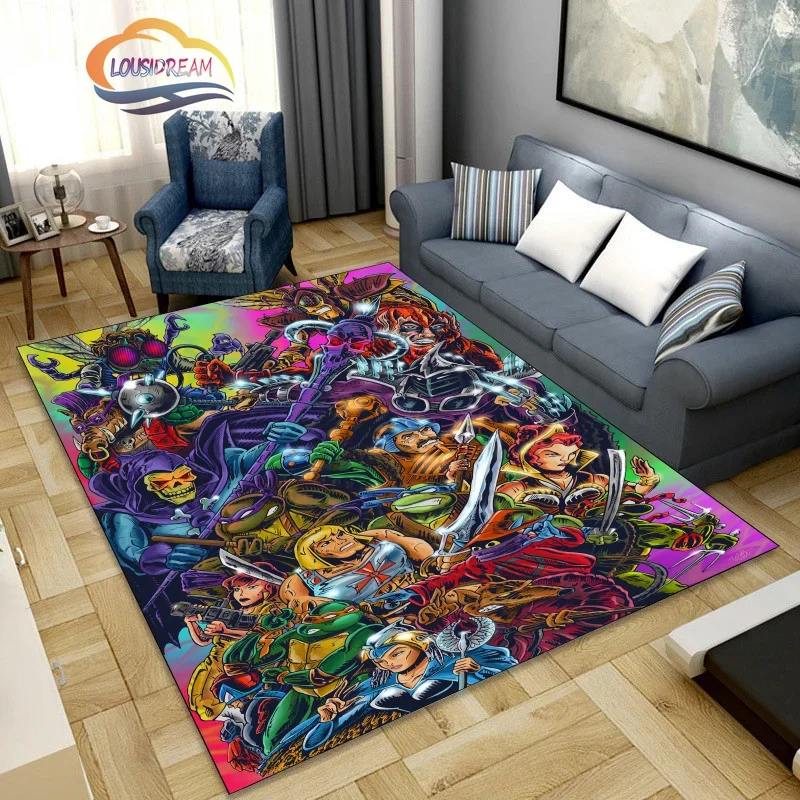 Science Fiction and Adventure Animation Masters of The Universe Carpet 3DPrint Living Floor Room Soft for Adult  Children Mat