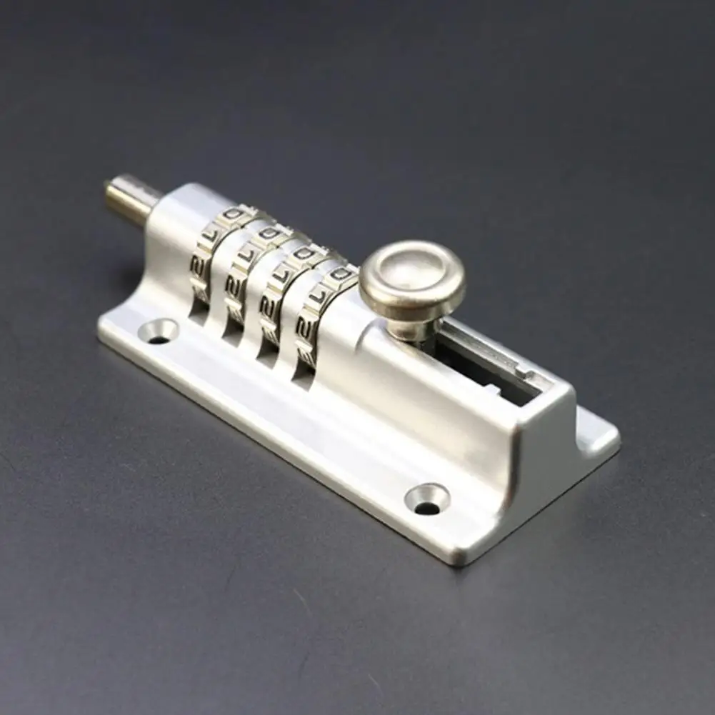 Modern Door Bolt Code Lock High Strength Shock-proof Simple Sliding Door Bolt Code Lock for Home Not Easy to Loose