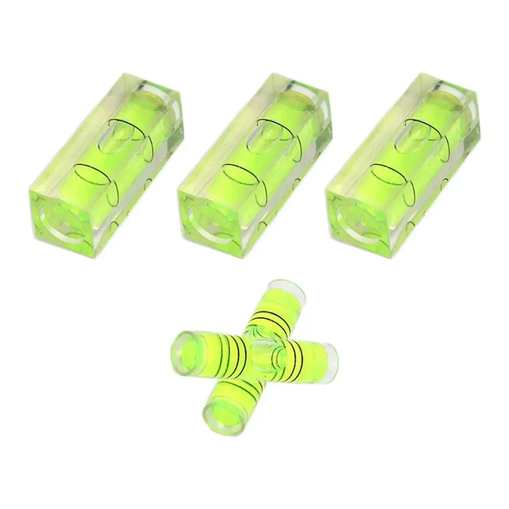 5pcs High Precision Bubble Mini Spirit Level Bubble Square Cylindrical Bubble Level Mini Balancer Spirit Level Measuring Tool