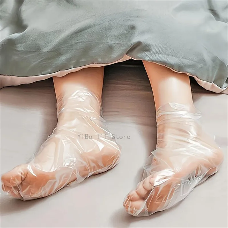 100/200/500PCS Foot Cover Disposable Plastic Foot Bags SPA Detox Covers Prevent Foot Infection Chapped Feet Care Pedicure Film
