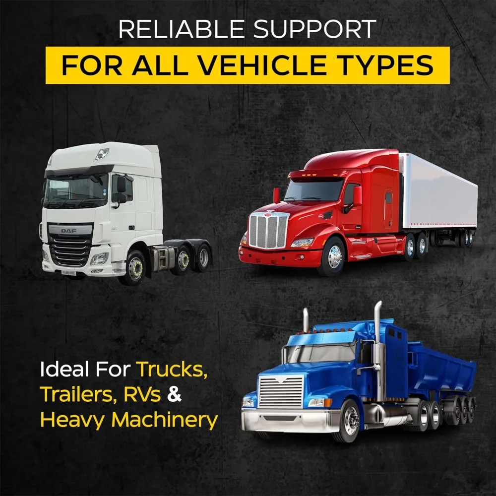 حامل مقبس لولبي دوار 20 طن شديد التحمل بسعة 40000 رطل لمعدات الشاحنات والمقطورات RVs