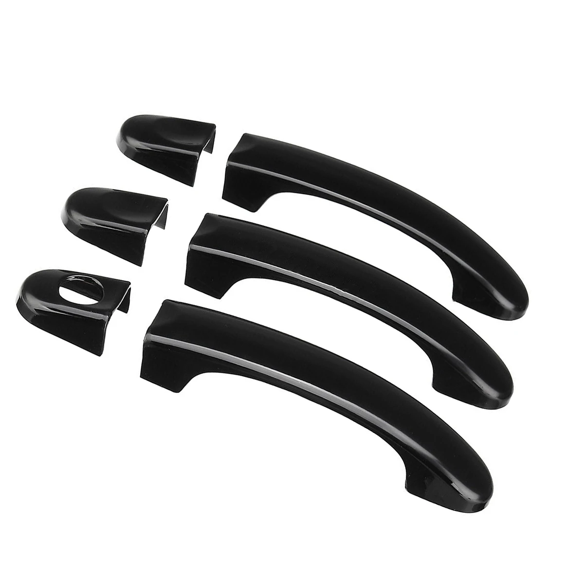 

Комплект из 6 накладок на внешние дверные ручки из глянцевого карбона для VW Transporter T5 T6 Caddy 2003-2015, автомобильные аксессуары