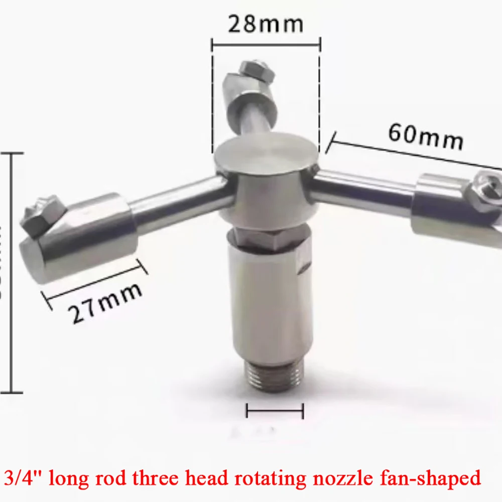 Rotary Car Wash Machine Nozzle, High Quality, Automatic, High-Pressure Cleaning, Industrial Dust Removal Nozzle, SS304, 360 °