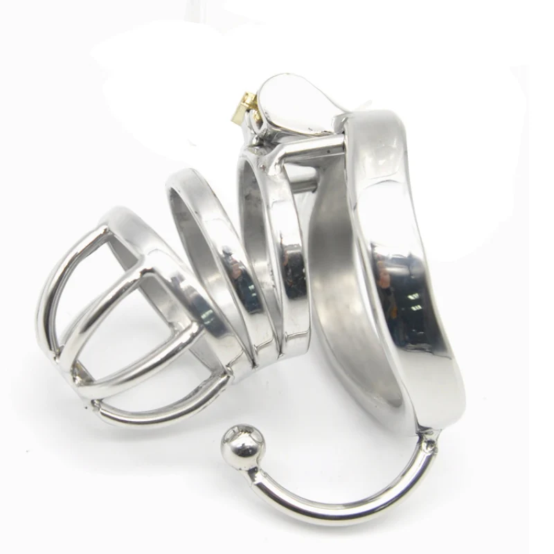 Chaste Bird Stainless Steel Male Chastity Small Cage with Base Arc Ring Devices C275