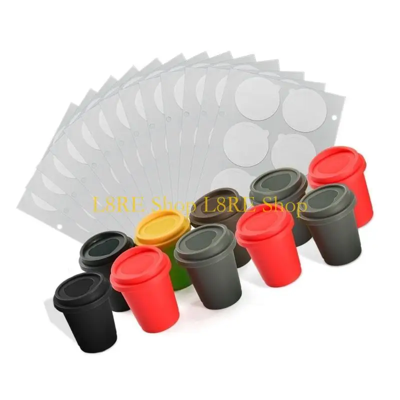 L8RE Алюминиевые фольги пластиковые кофейные капсулы для кофеварки для кофеварки для кофеварки