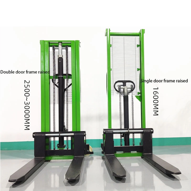 2024 Hand Manual Pallet Operated Stacker Hydraulic 1.6m Lifting Pallet Stacker Forklift NEW