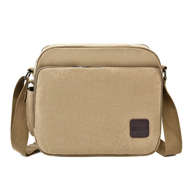 

Canvas shoulder bag men multifunctional crossbody square outdoor leisure sundries cross body s