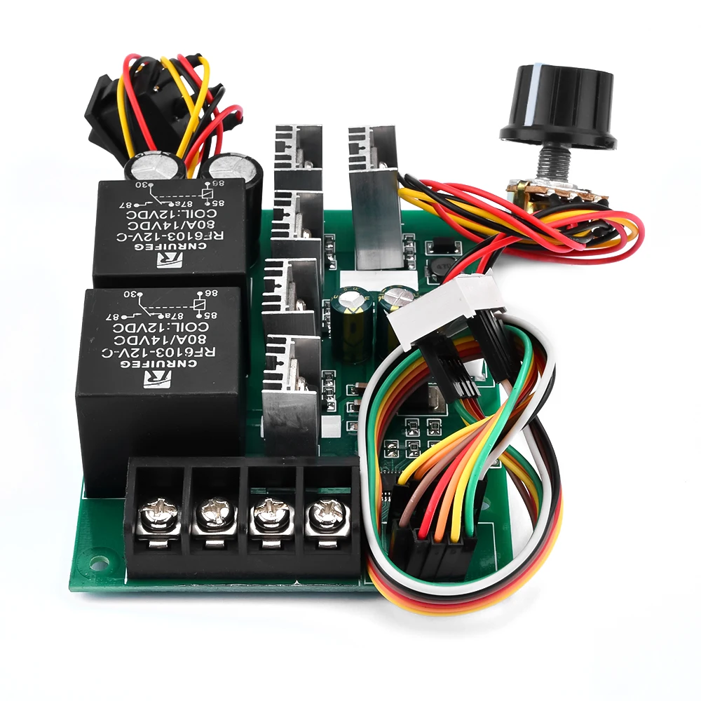DC 10 -55V PWM DC Motor Speed Controller Digital LED Display Board 0 -100% Adjustable Drive Module Input MAX 60A 12V 24V 36V 48V
