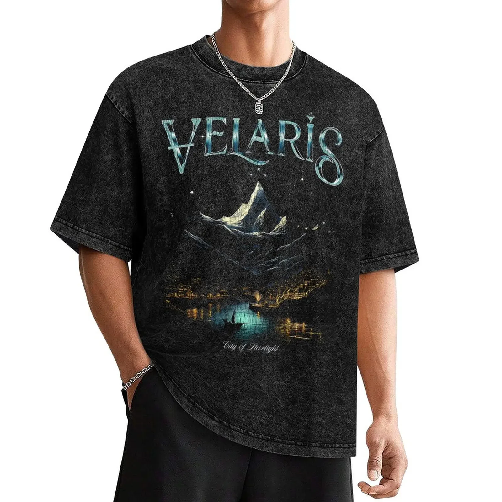 Acotar Velaris City Of Starlight Vintage T-Shirt plus size clothes cotton graphic tees mens t shirts casual stylish