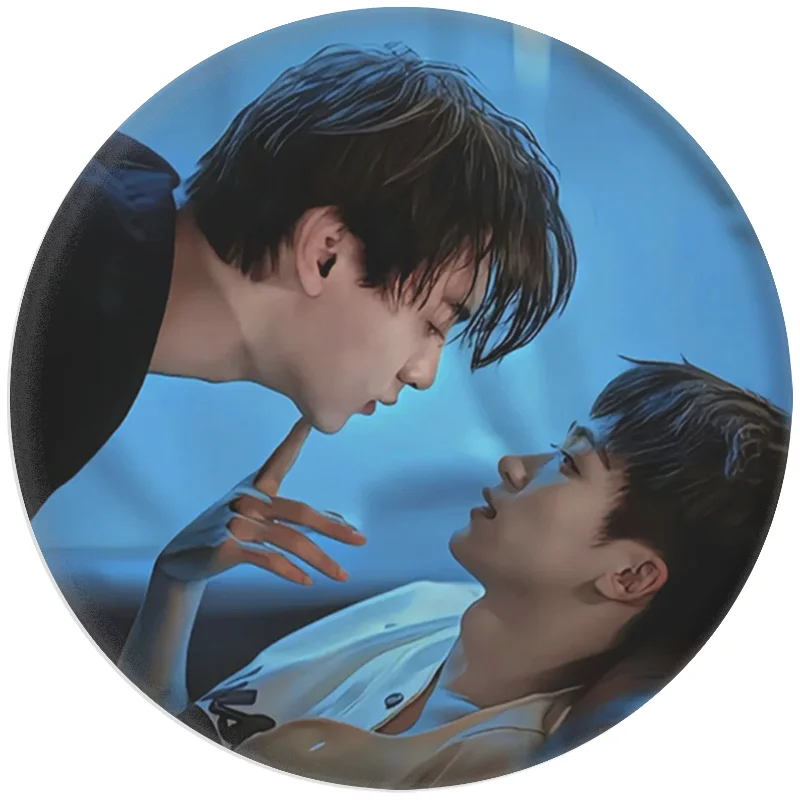 

Revened Love CP Kiss Photo Tinplate Badge High Quality INS Style HD Printing Brooch Backpack Decoration KPOP Fans Gifts