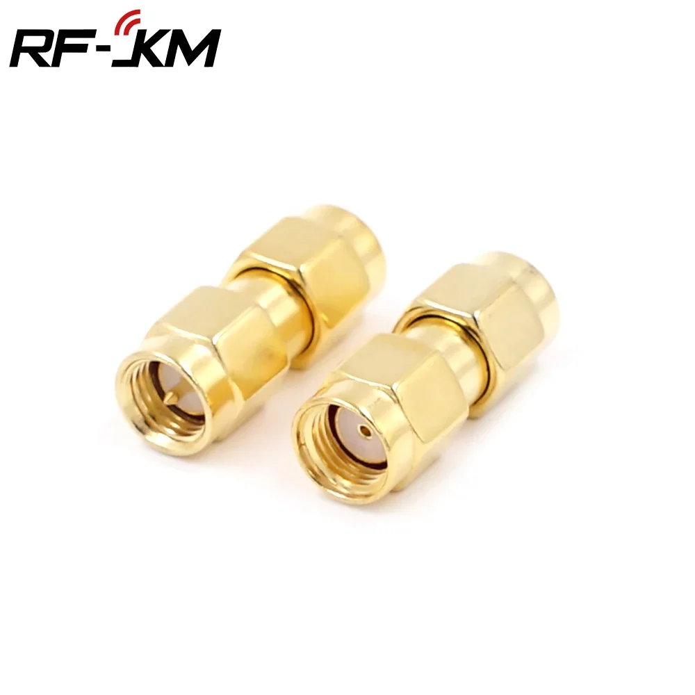 50pcs Male To Sma Male Connector Straight Gold Plated Sma Adapter