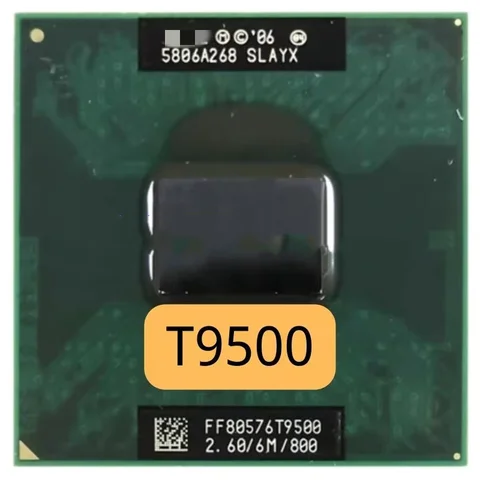 Intel Core 2 Duo t9500 laptop processor 6M Cache 2.6GHz 800 Dual-Core Laptop cpu for 965 chipset