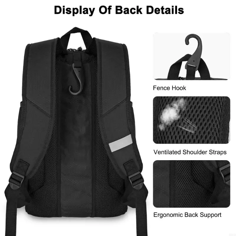 Softball-Ausrüstungsrucksack für unterwegs, Baseball-Ausrüstungstasche mit 4 Schlägerhüllen, organisierter Aufbewahrung und 69HD – Detail 10