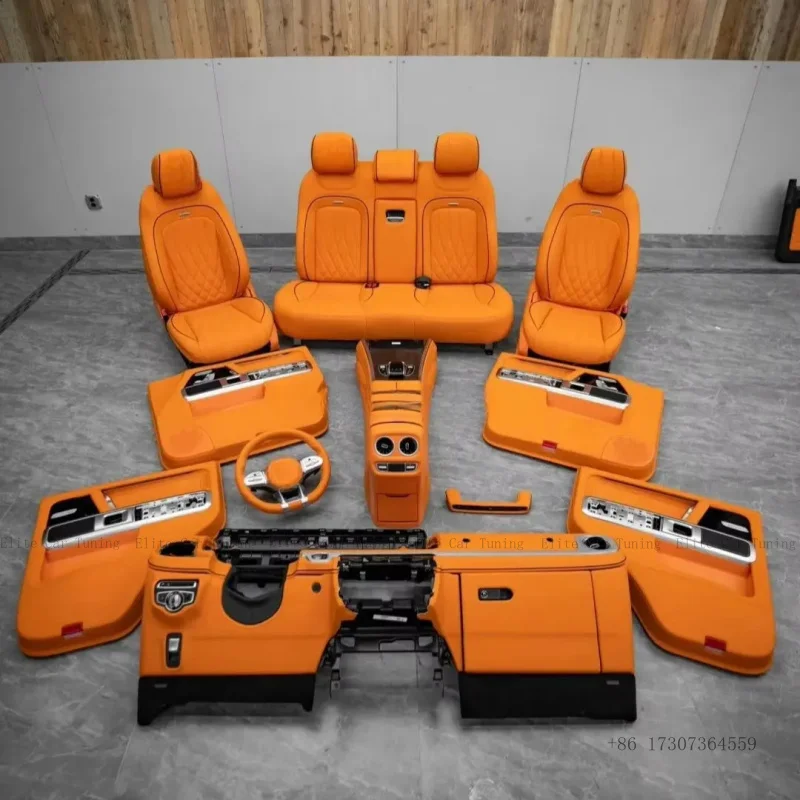 

Абсолютно новый полный комплект кожаных чехлов для сидений и полной отделки салона для Mercedes-Benz G-класса G-Wagon W463 W464 W465