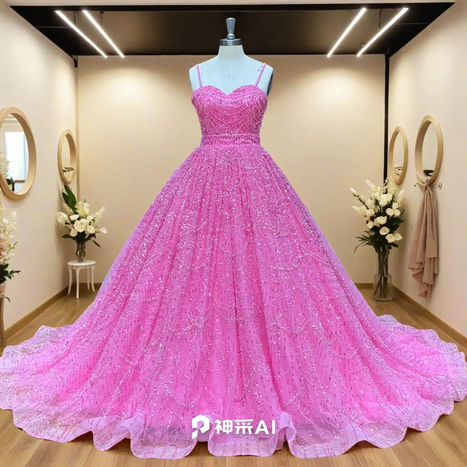 

Hire Lnyer Full Beads Pearls 2 Pieces Wedding Dresses Short Dress With Detachable Skirt Can Be Process In Any Color