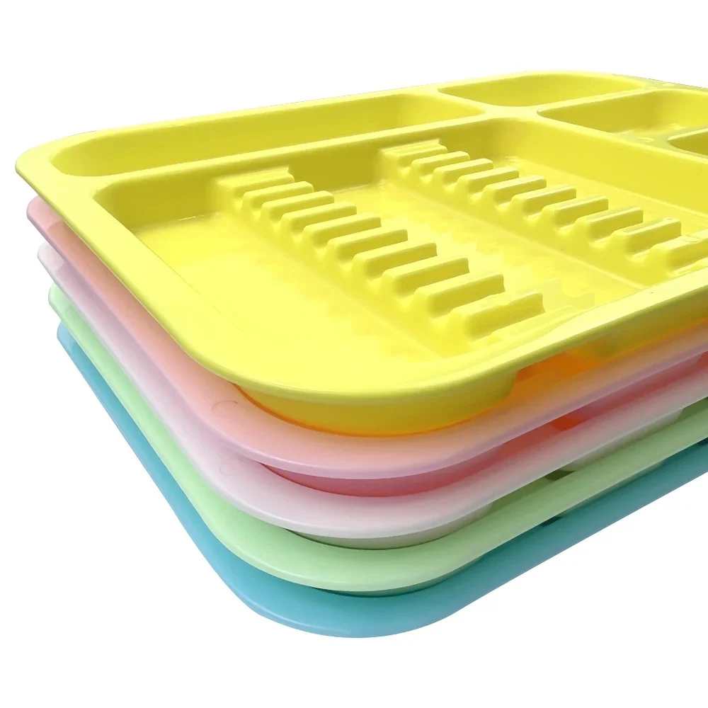 Dental Tray For Instruments Autoclaveble Plastic Flat Trays Dentist Tools Split Management Organizer Disinfection Holder