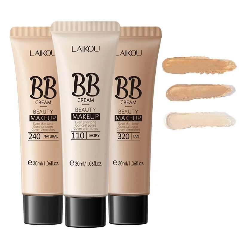 1 Pcs Face Liquid Foundation Moisturizing BB Cream Concealer Oil-control Full Coverage Flaw Waterproof Long Lasting Cosmetic