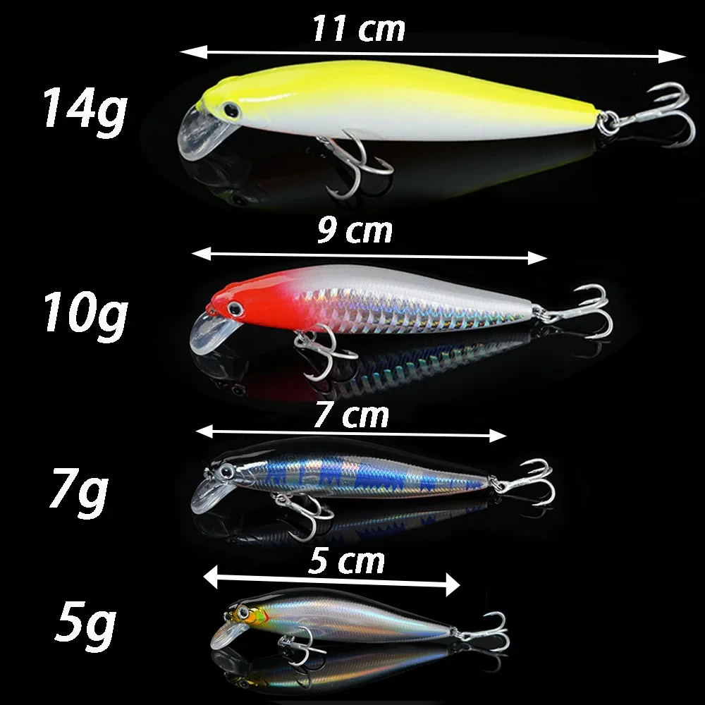 Sinking Minow 5-14g Jerkbait Fishing Lure Professional Gravity Balance System Hard Bait Crank Wobbler Slow Diving Pesca Swimbait