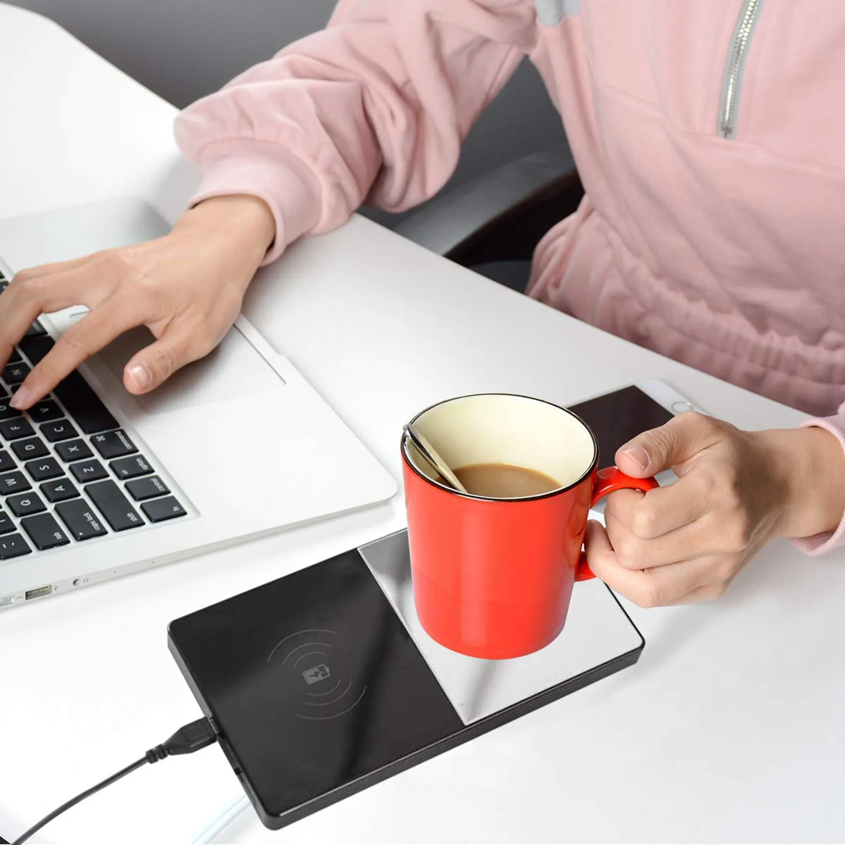 

Подогреватель для кофе BHTS-2X, подогреватель для кружек, подогреватель для чашек, электрический подогреватель напитков, беспроводной, с постоянной температурой