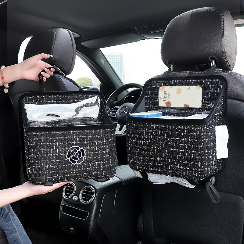 

Car Seat Back Leather Storage Bag Car Waterproof Anti-dirt Storage Hanging Bag Storage Box Rear Storage Box Car Storage Supplies