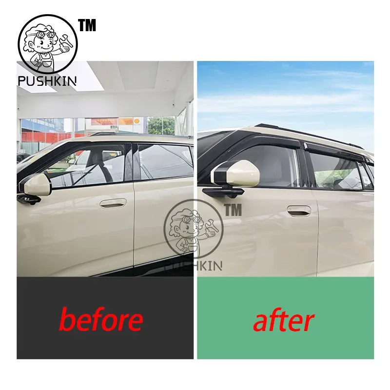 Car Side Window Deflector Window Visor Vent For DONGFENG VIGO Nammi 06 2025 Wind Shields Sun Rain Guards Awnings Shelters