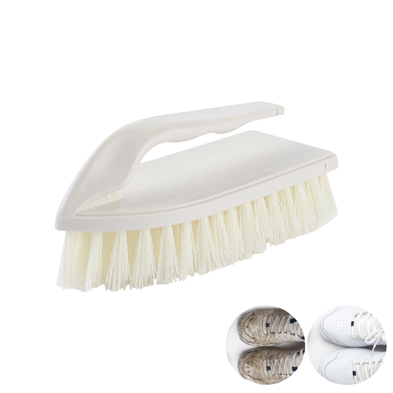 Scrubbing Brush Plastic Cleaning Scrubbing Brush With Handle Non Slip Scrubber Brush Stiff Bristles Clean Kitchen Bath Car Brush