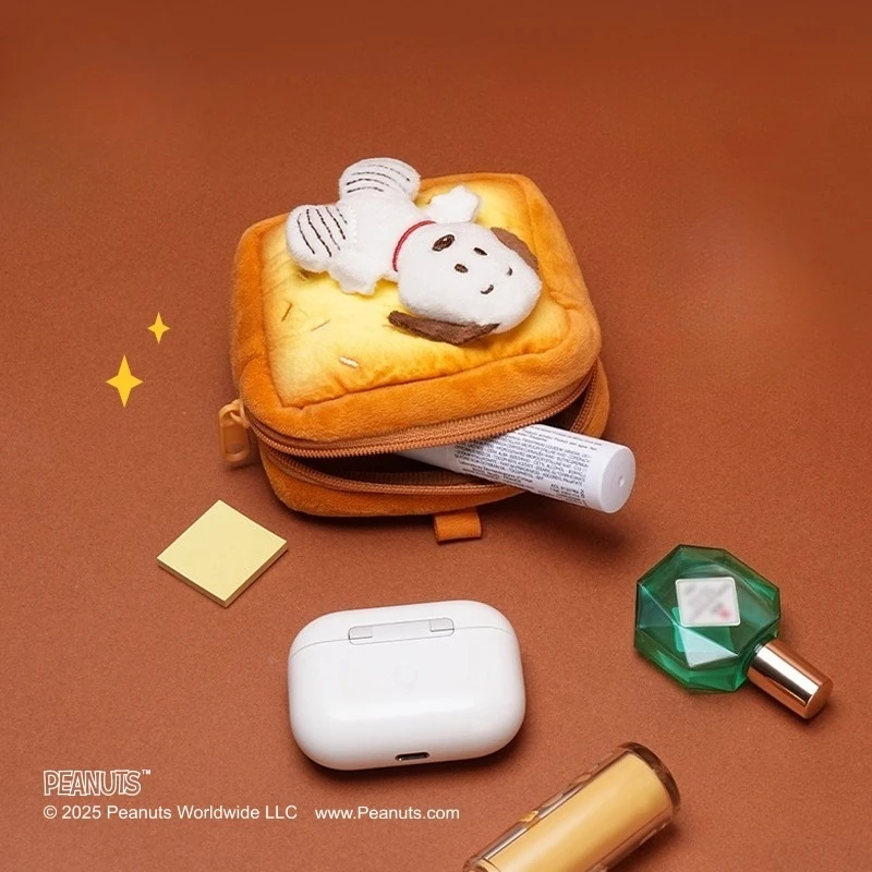 

Multi-functional PEANUTS Snoopy Baking Theme Phone Lanyard Strap with Card Holder & Coin Purse for Phone Keys