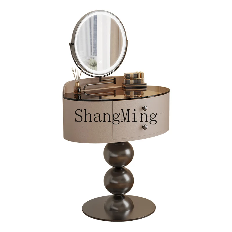 

CL Light Luxury Solid Wood Mini Dressing Table Bedroom Modern Minimalist Small Apartment 50cm Makeup Table