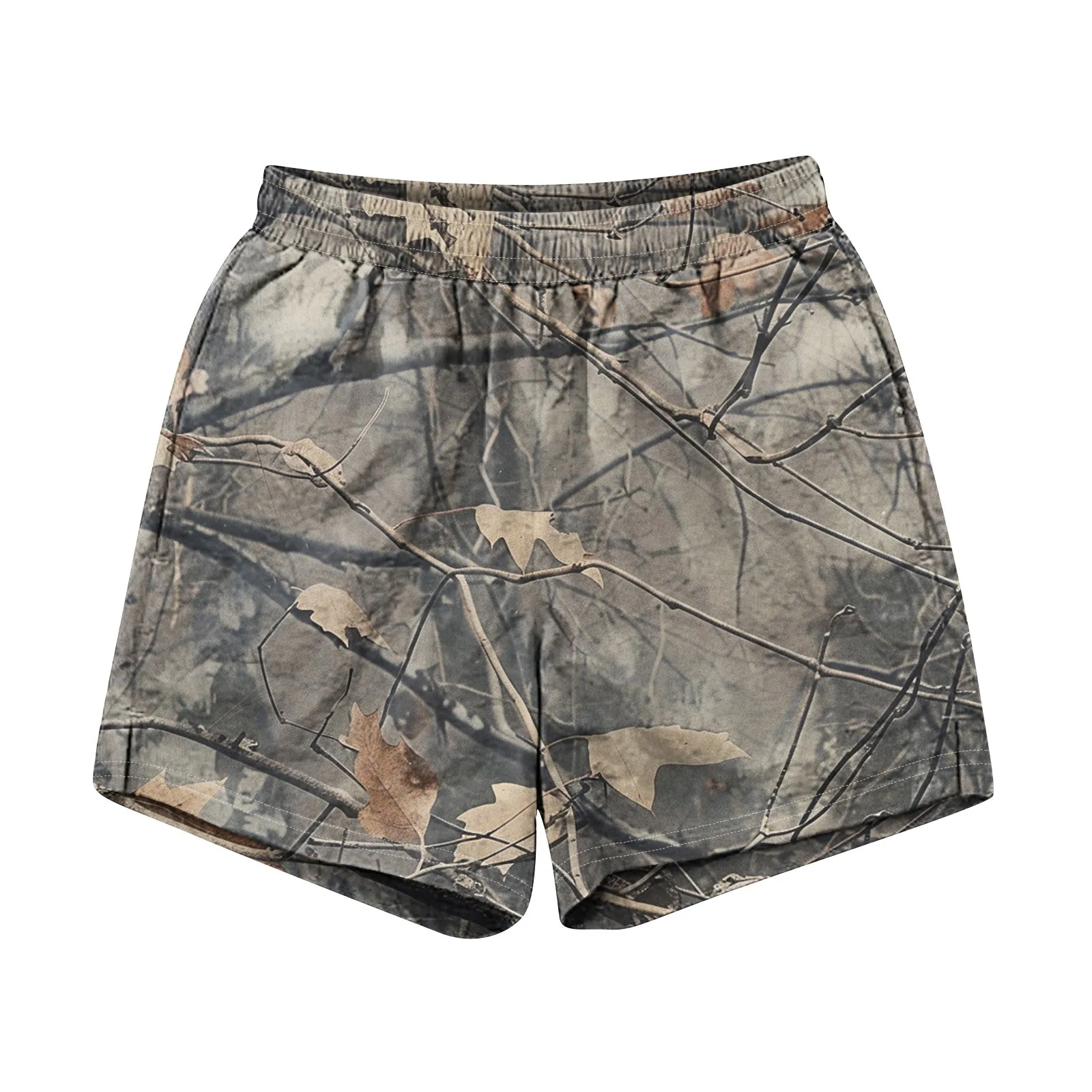 شورت رجالي رياضي غير رسمي مموه مطبوع ، ملابس كثيرة الأجزاء ، متجر رسمي ، بنطلون مريح ، مراجعة كورية