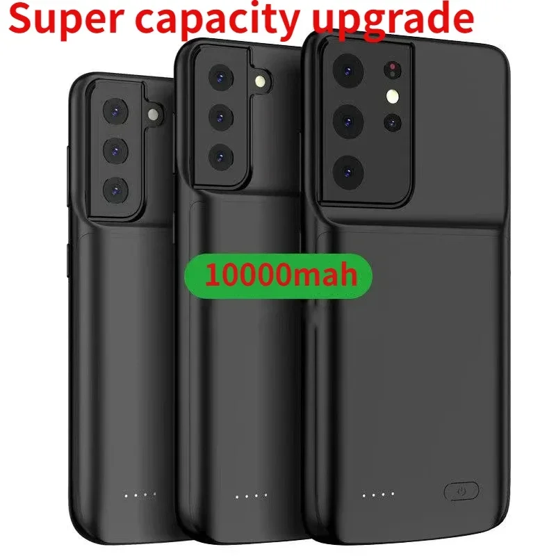 S22 Power Case for Samsung Galaxy S22 Ultra S22 Plus External Battery Charger Case Portable Power Bank Shockproof Charging Cover