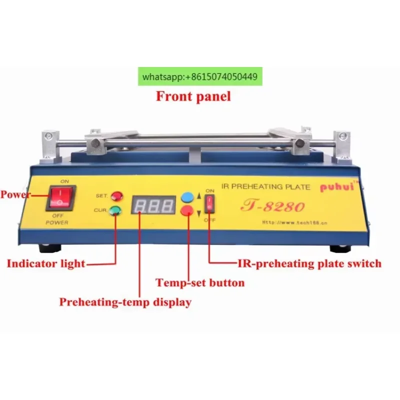 

Authentic T8280 infrared preheating table T-8280 preheating furnace PCB board heating platform preheating table 110V