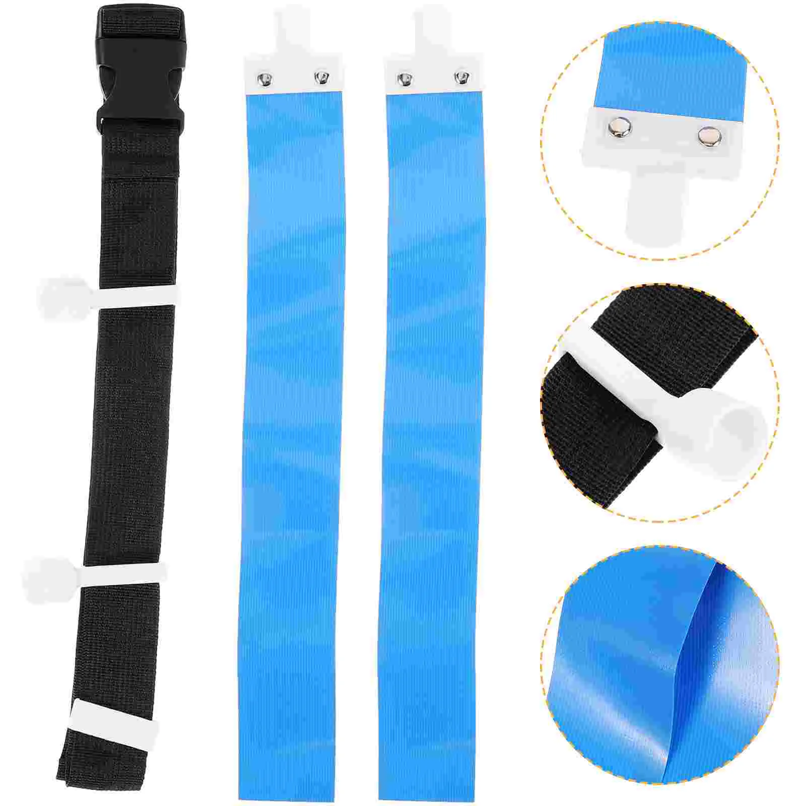 American Football Belt Flag Game Ribbon Accessories Youth Professional Training 1pcs (blue Air Buckle Waist) Flags for Student