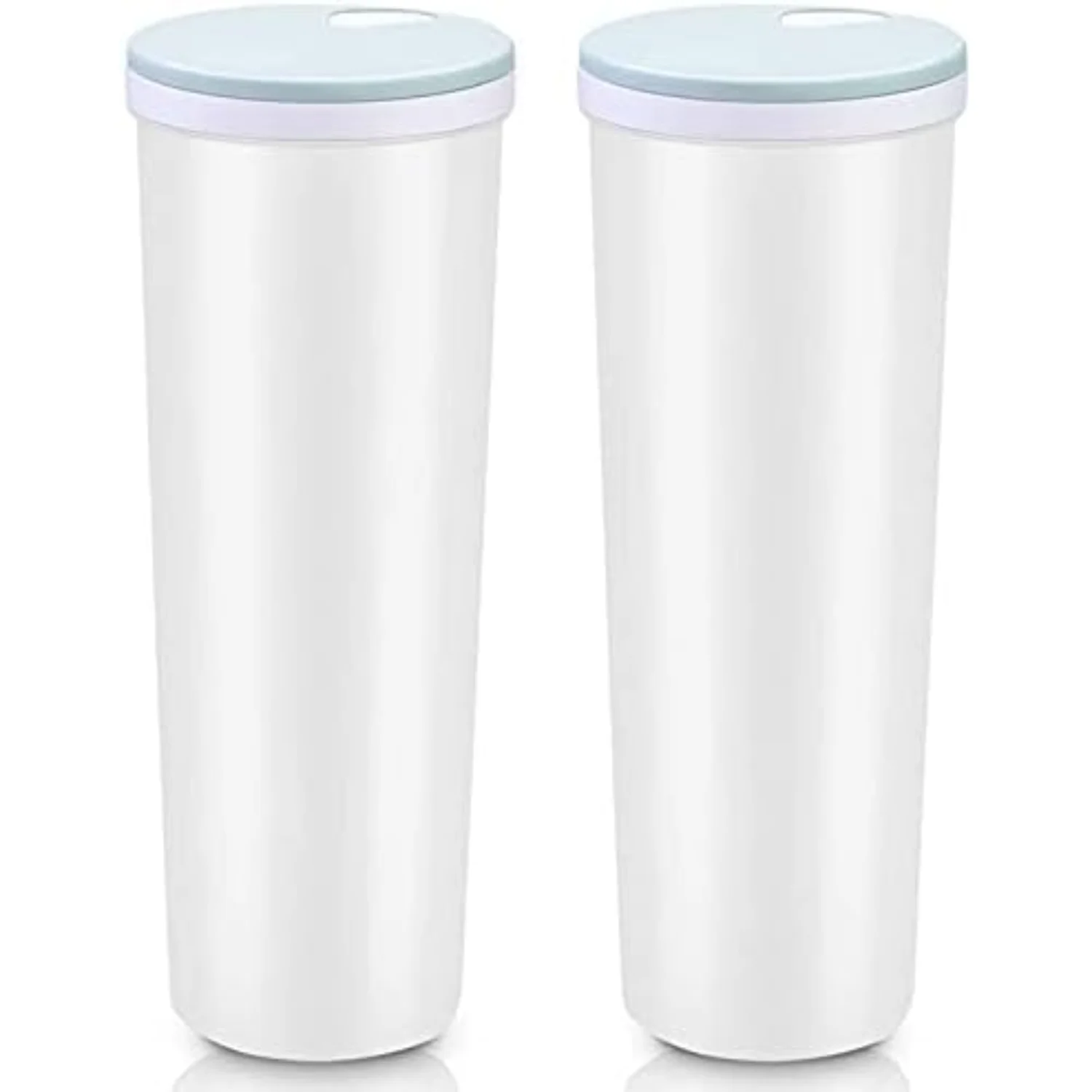 

2 Pcs blue 2L Tall Clear Spaghetti Pasta Container with Adjustable Lid,Multi- Plastic Kitchen Food Jar
