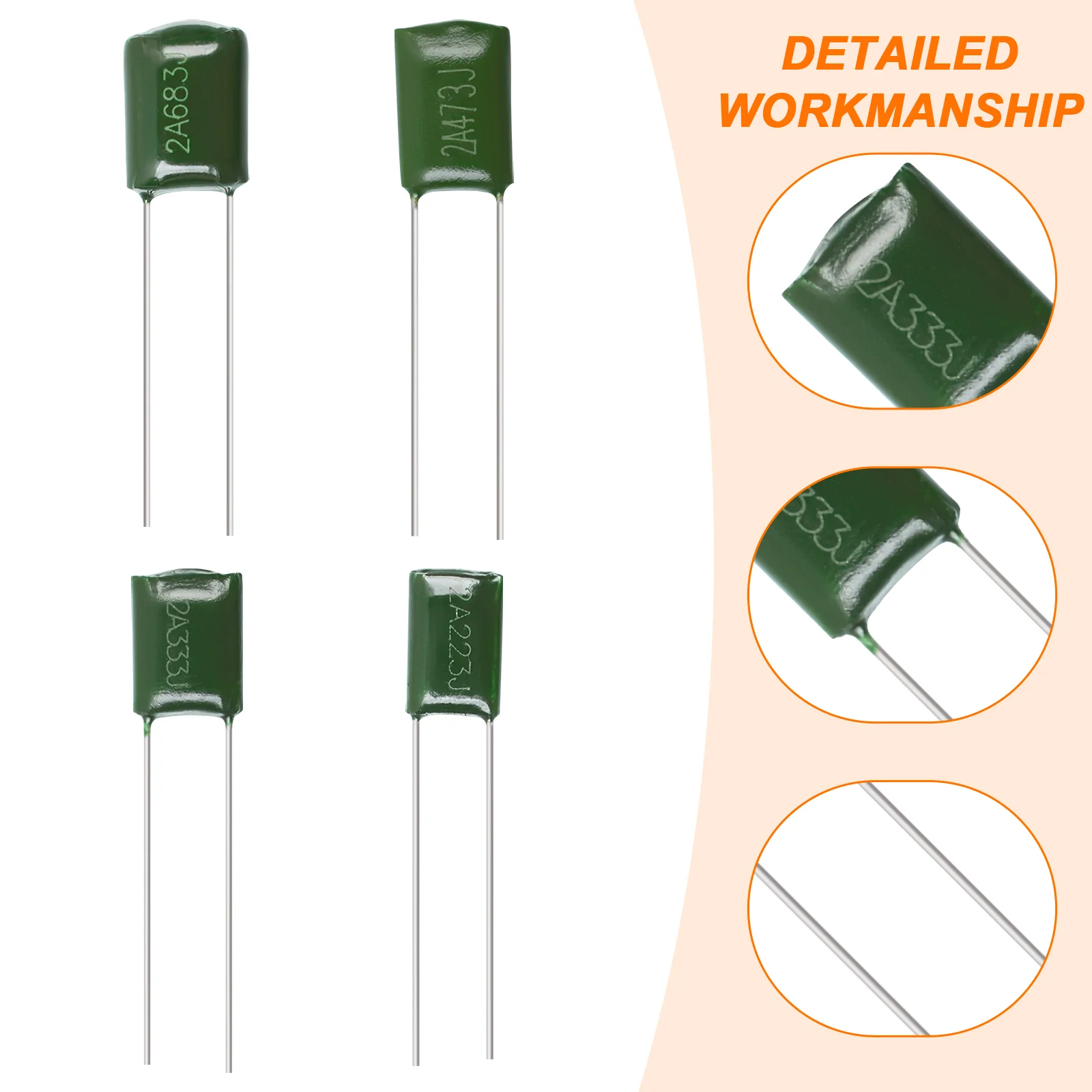 16 Pcs Guitar Tone Capacitor Copper Replacement Capacitors for Bass Capacitance