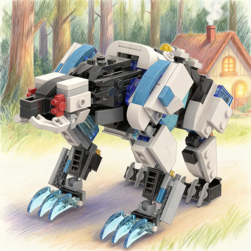 

397 деталей MOC Frostclaw и Apex из игры Horizon Forbidden West: конструктор, креативный подарок, декор для демонстрации, сборная модель